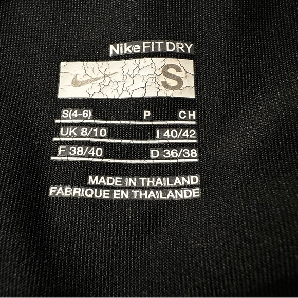 Vintage Nike Dri Fit Wide Leg Training Pants Black Ladies Small - Picture 6 of 8